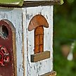 Show in main carousel: Glitzhome Distressed Solid Wood Birdhouse, White & Green slide 7 of 8