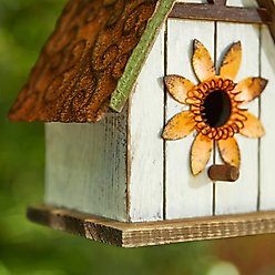 Glitzhome Distressed Solid Wood Birdhouse slide 2 of 7