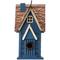 Show in main carousel: Glitzhome Distressed Solid Wood Cottage Birdhouse, Blue slide 1 of 10