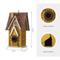 Show in main carousel: Glitzhome Distressed Solid Wood Cottage Birdhouse, Yellow slide 2 of 10
