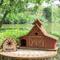 Show in main carousel: Glitzhome Extra-Large Rustic Wood Barn Bird House, 20.67-in slide 4 of 8