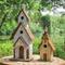 Show in main carousel: Glitzhome Extra-Large Rustic Wood White Bird House, 23.62-in slide 3 of 8