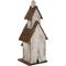 Show in main carousel: Glitzhome Extra-Large Rustic Wood White Bird House, 23.62-in slide 7 of 8