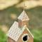 Show in main carousel: Glitzhome Farmhouse Faux Copper Distressed Metal Church Outdoor Decorative Garden with Stake Birdhouse, Yellow slide 6 of 9