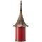 Show in main carousel: Glitzhome Farmhouse Metal Pagoda Birdhouse with Bronze Roof, Red slide 6 of 9