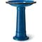 Show in main carousel: Glitzhome Faux Ceramic Tall Pedestal Bird Bath, Cobalt Blue slide 1 of 9