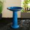 Show in main carousel: Glitzhome Faux Ceramic Tall Pedestal Bird Bath, Cobalt Blue slide 6 of 9