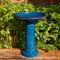 Show in main carousel: Glitzhome Faux Ceramic Tall Pedestal Bird Bath, Cobalt Blue slide 7 of 9