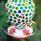 Show in main carousel: Glitzhome Glass Hanging Dots & Ladybugs Mosaic Bird Feeder, Blue/Green slide 9 of 9