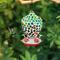 Show in main carousel: Glitzhome Glass Hanging Dots & Ladybugs Mosaic Bird Feeder, Blue/Green slide 5 of 9