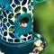 Show in main carousel: Glitzhome Glass Tall Hanging Mosaic Bird Feeder, Blue/Green slide 9 of 9