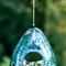 Show in main carousel: Glitzhome Glass Water Drop Hanging Bird Feeder, Blue slide 9 of 9