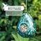Show in main carousel: Glitzhome Glass Water Drop Hanging Bird Feeder, Blue slide 3 of 9