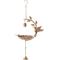Show in main carousel: Glitzhome Metal Faux Copper Patina Finish Hummingbird Hanging Bird Feeder slide 1 of 9