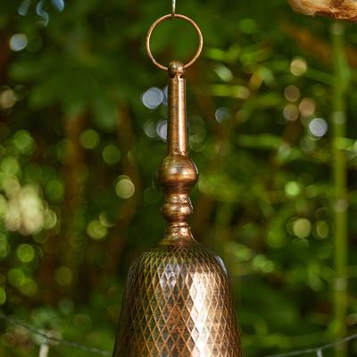 Show full view: Glitzhome Metal Retro Bell Roof Birdhouse, Red slide 6 of 8