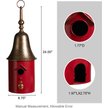 Show in main carousel: Glitzhome Metal Retro Bell Roof Birdhouse, Red slide 2 of 8
