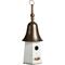 Show in main carousel: Glitzhome Metal Washed Bell Roof Birdhouse, White slide 1 of 8