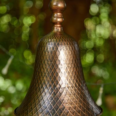 Show full view: Glitzhome Metal Washed Bell Roof Birdhouse, White slide 7 of 8