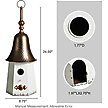 Show in main carousel: Glitzhome Metal Washed Bell Roof Birdhouse, White slide 2 of 8