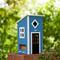 Show in main carousel: Glitzhome Modern Functional Solid Wood Birdhouse, Blue slide 4 of 8