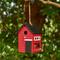 Show in main carousel: Glitzhome Modern Functional Solid Wood Birdhouse, Red slide 3 of 8