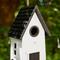 Show in main carousel: Glitzhome Modern Functional Solid Wood Outdoor Garden Birdhouse, White slide 6 of 7