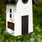 Show in main carousel: Glitzhome Modern Functional Solid Wood Outdoor Garden Birdhouse, White slide 7 of 7