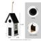 Show in main carousel: Glitzhome Modern Functional Solid Wood Outdoor Garden Birdhouse, White slide 2 of 7