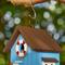 Show in main carousel: Glitzhome Modern Solid Wood Beach Hut Birdhouse, Blue slide 7 of 8