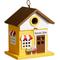 Show in main carousel: Glitzhome Modern Solid Wood General Store Birdhouse, Yellow slide 1 of 8