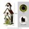 Show in main carousel: Glitzhome Oversized Distressed Solid Wood 3-Story Villa Birdhouse, White & Green slide 2 of 8