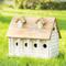 Show in main carousel: Glitzhome Oversized Distressed Solid Wood Cottage Birdhouse with Natural Wood Roof, White slide 5 of 9