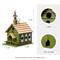 Show in main carousel: Glitzhome Oversized Washed Distressed Solid Wood Church Decorative Outdoor Garden Birdhouse, Green slide 2 of 9