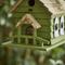 Show in main carousel: Glitzhome Oversized Washed Distressed Solid Wood Church Decorative Outdoor Garden Birdhouse, Green slide 7 of 9