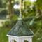 Show in main carousel: Glitzhome Patina Metal Roof Solid Wood Gazebo Tray Bird Feeder, White slide 8 of 10