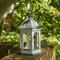 Show in main carousel: Glitzhome Patina Metal Roof Solid Wood Gazebo Tray Bird Feeder, White slide 6 of 10