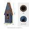 Show in main carousel: Glitzhome Retro Distressed Solid Wood Slim Cottage Decorative Outdoor Garden Birdhouse, Blue slide 2 of 8