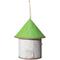 Show in main carousel: Glitzhome Stylish Distressed Metal Cottage Decorative with a Cluster of 3D Flowers & Butterfly Birdhouse, Green slide 6 of 9