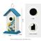 Show in main carousel: Glitzhome Stylish Distressed Solid Wood Decorative with Elegant Daisy & Butterfly Pattern Birdhouse, White slide 2 of 9