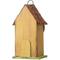 Show in main carousel: Glitzhome Washed Distressed Solid Wood Birdhouse with 3D Tree & Bird, Yellow slide 7 of 9