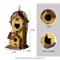 Show in main carousel: Glitzhome Washed Distressed Solid Wood Cottage Birdhouse with Rattan, Yellow slide 2 of 7