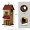 Show in main carousel: Glitzhome Washed Distressed Solid Wood Cottage Birdhouse, Yellow slide 2 of 8
