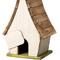 Show in main carousel: Glitzhome Washed Distressed Solid Wood Decorative Outdoor Garden with Natural Wood Pallet Roof & 3D Tree Birdhouse, White slide 7 of 9
