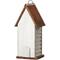 Show in main carousel: Glitzhome Washed Distressed Solid Wood HOME Inspiration Decorative Outdoor Garden Birdhouse, White slide 7 of 9