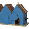 Show in main carousel: Glitzhome Washed Retro Distressed Solid Wood 4-Room Townhouse Garden with Perch Birdhouse, Blue slide 8 of 9