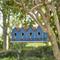 Show in main carousel: Glitzhome Washed Retro Distressed Solid Wood 4-Room Townhouse Garden with Perch Birdhouse, Blue slide 4 of 9