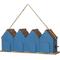 Show in main carousel: Glitzhome Washed Retro Distressed Solid Wood 4-Room Townhouse Garden with Perch Birdhouse, Blue slide 7 of 9