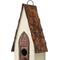 Show in main carousel: Glitzhome Washed White Distressed Solid Wood Birdhouse, White slide 6 of 9