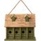 Show in main carousel: Glitzhome Wood Distressed Garden Birdhouse, Green slide 1 of 8
