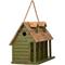 Show in main carousel: Glitzhome Wood Distressed Garden Birdhouse, Green slide 6 of 8